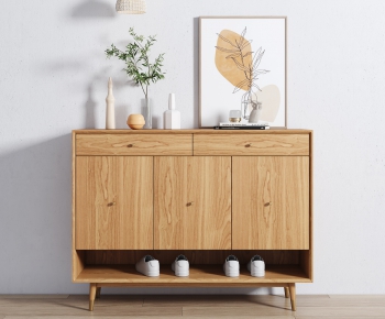 Nordic Style Shoe Cabinet-ID:375310909