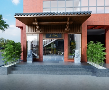 New Chinese Style Facade Element-ID:997415075