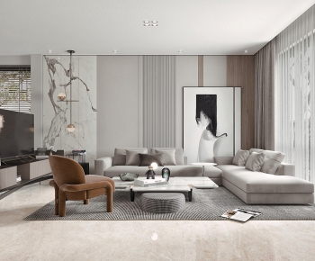 Modern A Living Room-ID:969037069