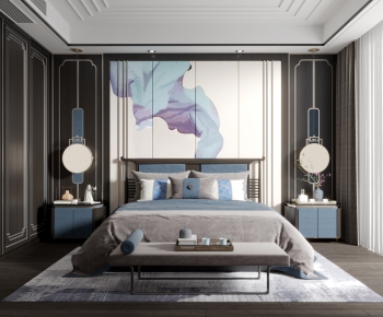 New Chinese Style Bedroom-ID:799551018