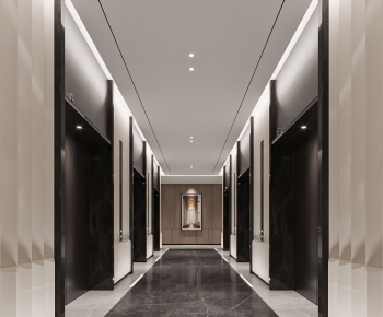 Modern Office Elevator Hall-ID:620465042