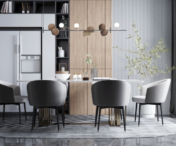 Modern Dining Table And Chairs-ID:499849321