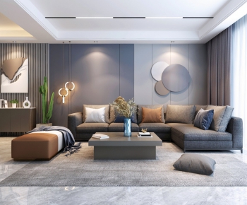Modern A Living Room-ID:453825005