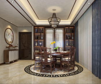 New Chinese Style Dining Room-ID:535697946
