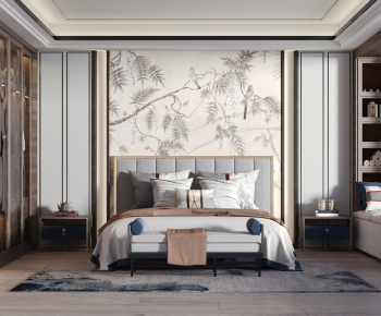 New Chinese Style Bedroom-ID:854321007