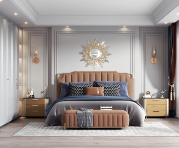 Simple European Style Bedroom-ID:339880063