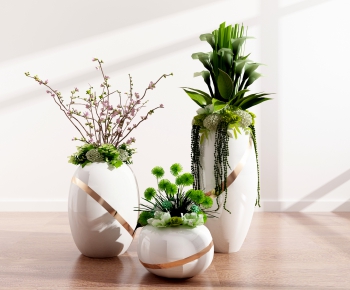 Modern Potted Green Plant-ID:422202116