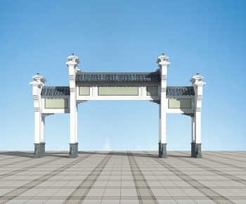 New Chinese Style Building Component-ID:417016035