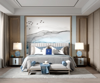 New Chinese Style Bedroom-ID:807343968