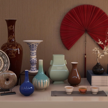 New Chinese Style Decorative Set-ID:374258048