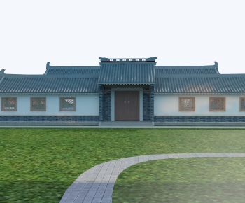 Chinese Style Building Appearance-ID:415754088