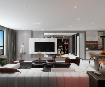 Modern A Living Room-ID:770301103