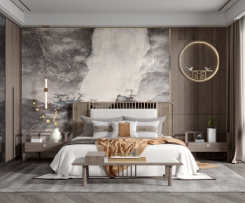 New Chinese Style Bedroom-ID:179641966