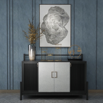 New Chinese Style Entrance Cabinet-ID:223851924