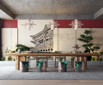 New Chinese Style Tea House-ID:129906896