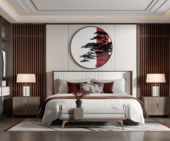 New Chinese Style Bedroom-ID:946345092