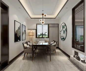 New Chinese Style Dining Room-ID:310129884