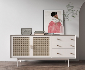 Nordic Style Side Cabinet-ID:378595114