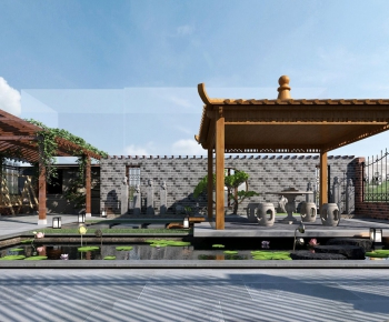 New Chinese Style Courtyard/landscape-ID:713694104