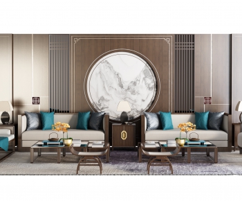 New Chinese Style Sofa Combination-ID:274014957