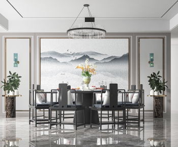 New Chinese Style Dining Room-ID:173345091