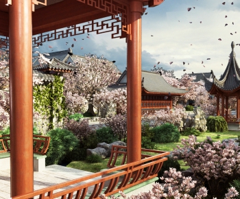 Chinese Style Courtyard/landscape-ID:736661919