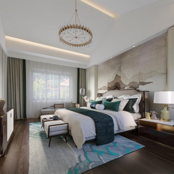 New Chinese Style Bedroom-ID:530620105