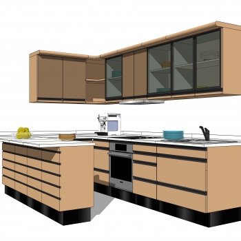 Modern Kitchen Cabinet-ID:333100084