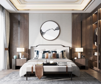 New Chinese Style Bedroom-ID:780313973
