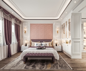 Simple European Style Bedroom-ID:597033989