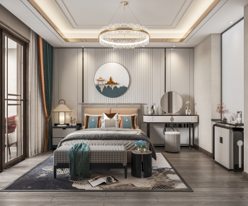 New Chinese Style Bedroom-ID:277827987