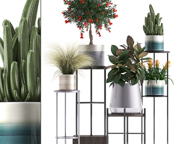 Modern Potted Green Plant-ID:791500094