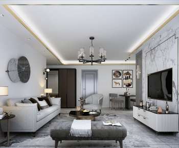 Modern A Living Room-ID:876260044