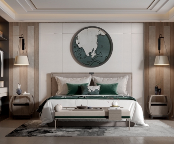 New Chinese Style Bedroom-ID:569771051