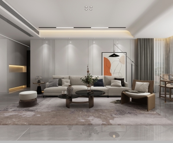 Modern A Living Room-ID:606129887