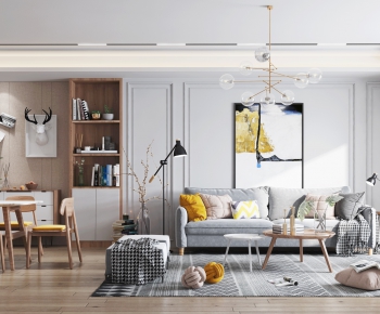 Nordic Style A Living Room-ID:657352927