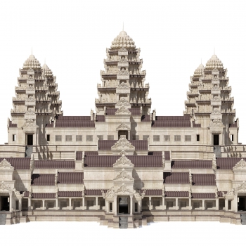 Southeast Asian Style Ancient Architectural Buildings-ID:694930089
