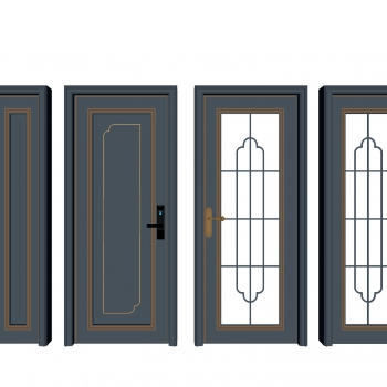 New Chinese Style Door-ID:969985011