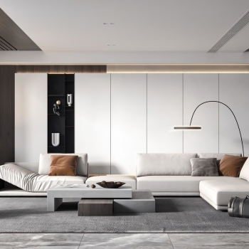 Modern A Living Room-ID:285554896