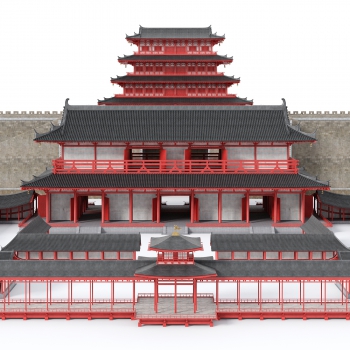 Chinese Style Ancient Architectural Buildings-ID:268290083