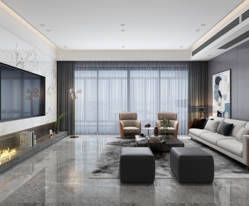 Modern A Living Room-ID:266765121