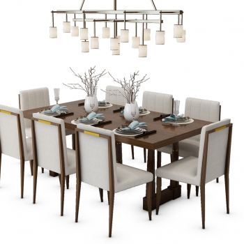 Modern Dining Table And Chairs-ID:762347943