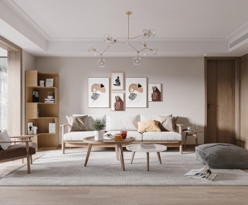 Nordic Style A Living Room-ID:691592932
