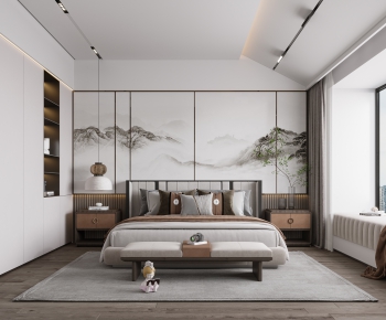 New Chinese Style Bedroom-ID:496530576