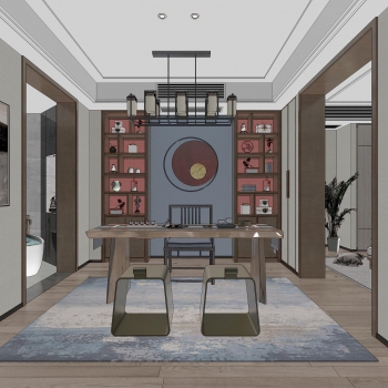 New Chinese Style Study Space-ID:865454912