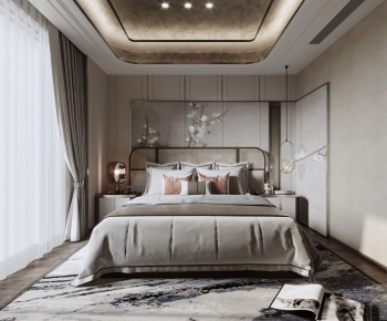 New Chinese Style Bedroom-ID:323204047