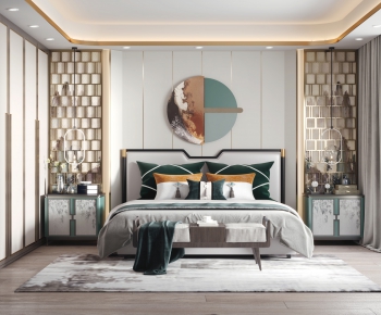 New Chinese Style Bedroom-ID:279354104