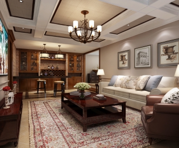 American Style A Living Room-ID:962471014