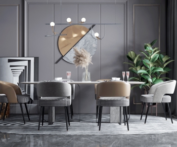 Modern Dining Table And Chairs-ID:124089009