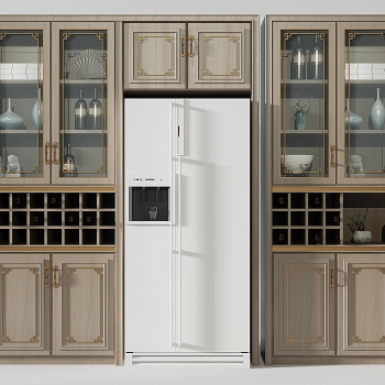 New Chinese Style Wine Cabinet-ID:255446917